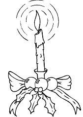 Candle 4 Coloring Page
