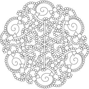 Candy And Sweet Mandala Coloring Page