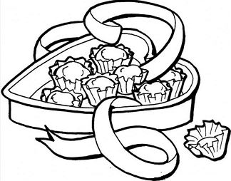 Candy Box Coloring Pages