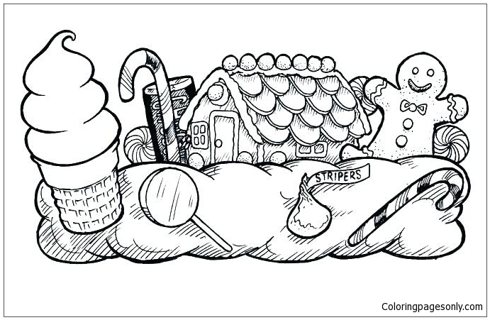 Candy Land Coloring Pages
