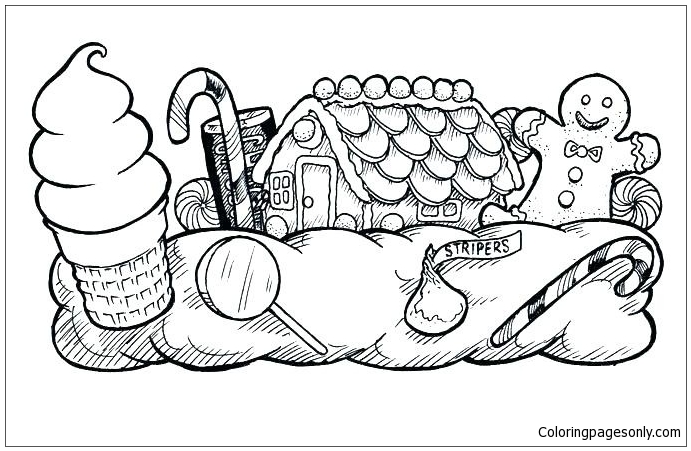 candyland coloring pages free printables