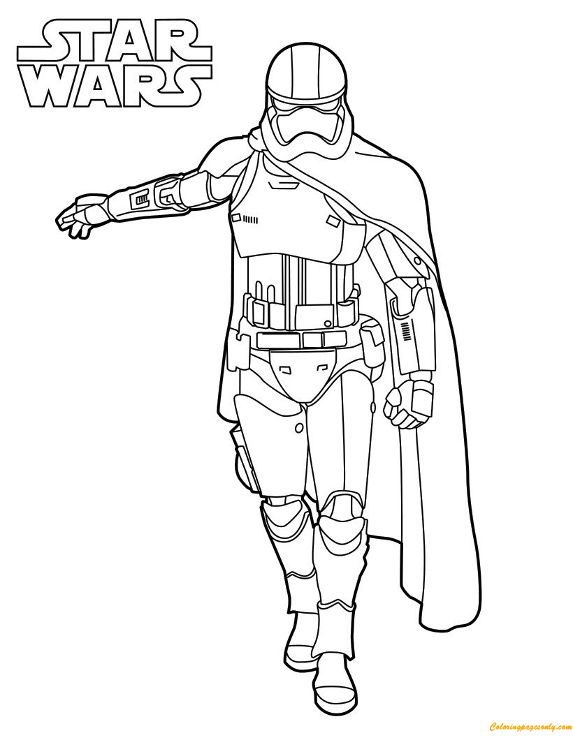 Capitain Phasma Coloring Pages