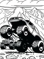 Download Max-D from Monster Truck Coloring Page - Free Coloring ...