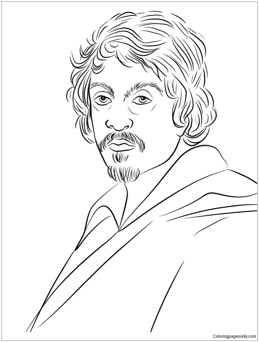 Download Caravaggio Portrait Coloring Page - Free Coloring Pages Online