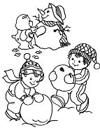 Care Bear And Snowman Coloring Pages