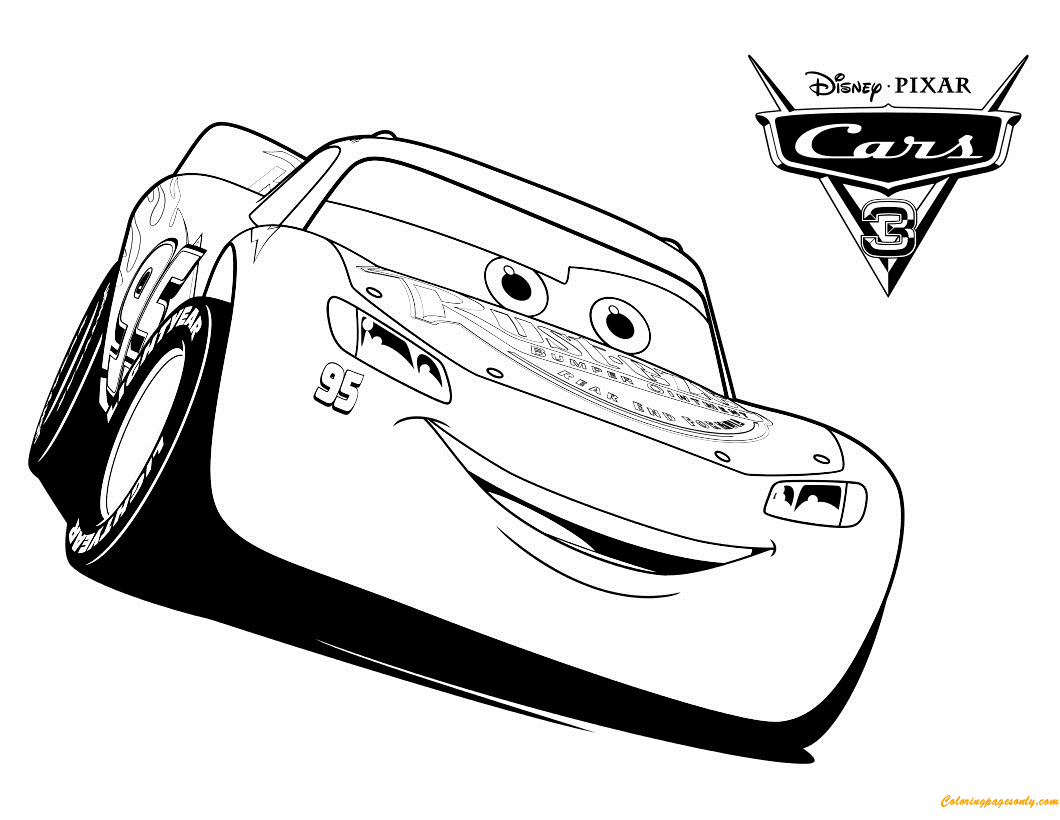 Cars 3 Lightning McQueen Coloring Pages Cartoons Coloring Pages