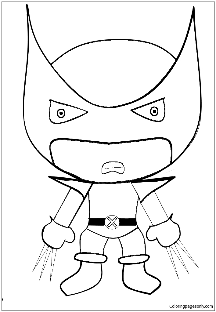 Wolverine de desenho animado dos Vingadores