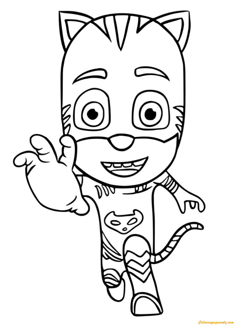 Catboy In The PJ Masks Show Coloring Pages - PJ masks Coloring Pages