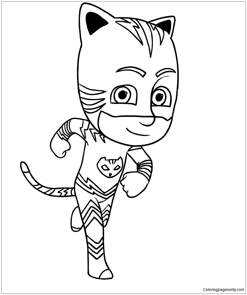 Kleurplaat Catboy van PJ Masks