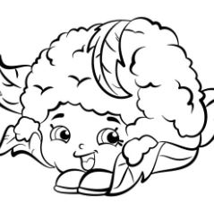 Cauliflower Chloe Shopkins Coloring Pages