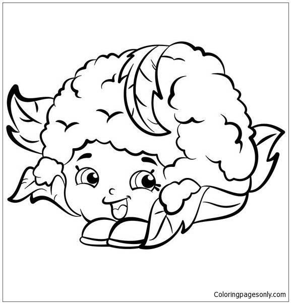 Cauliflower Chloe Shopkins Coloring Pages