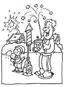 Celebrating New Year s Eve Coloring Page