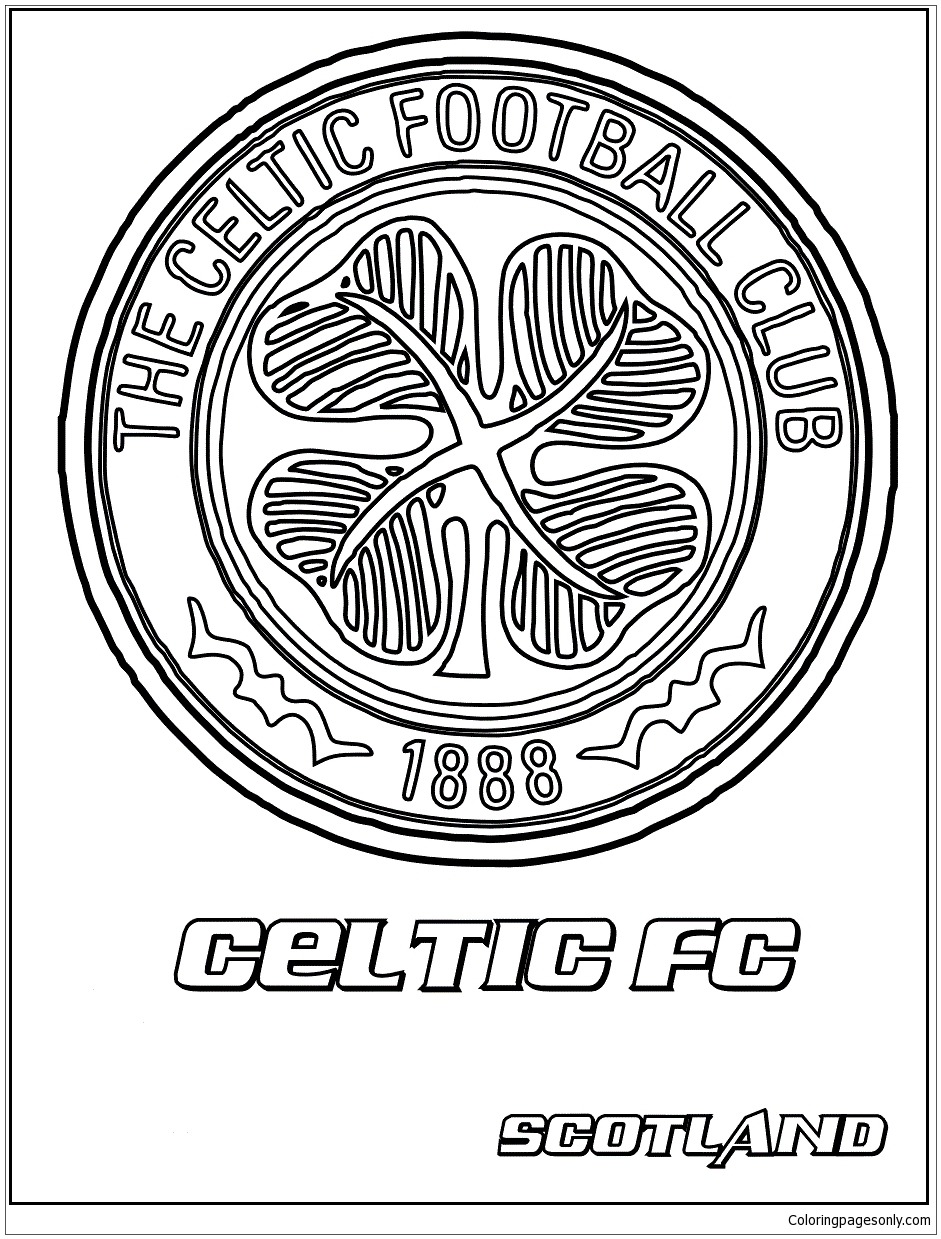 Página para colorir Celtic FC
