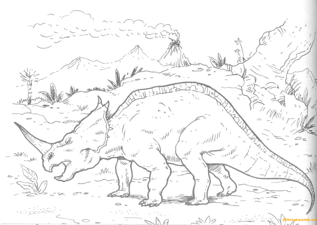 Centrosaurus Lambe Coloring Pages
