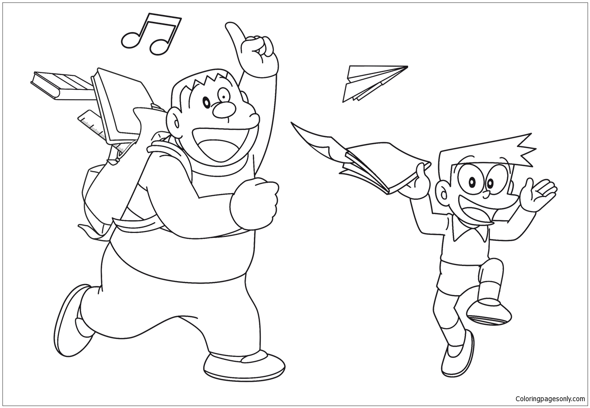 Download Chaien And Xeko Coloring Pages Doraemon Coloring Pages Coloring Pages For Kids And Adults