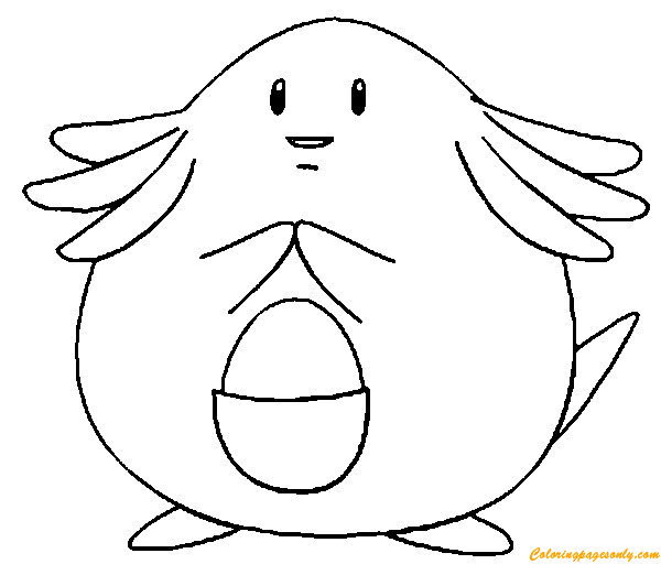 Chansey Pokemon Coloring Pages - Cartoons Coloring Pages - Free