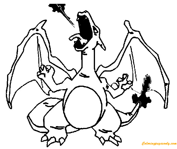 Charizard Pokemon Coloring Pages Cartoons Coloring Pages Coloring Pages For Kids And Adults