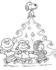 Charlie Brown Christmas 1 Coloring Page