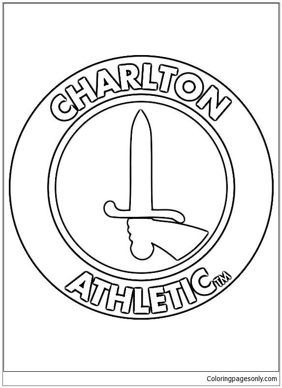 Charlton Athletic F.C. Coloring Pages - Soccer Clubs Logos Coloring