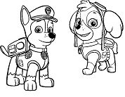 Paw Patrol Tracker Coloring Pages - Cartoons Coloring Pages - Coloring