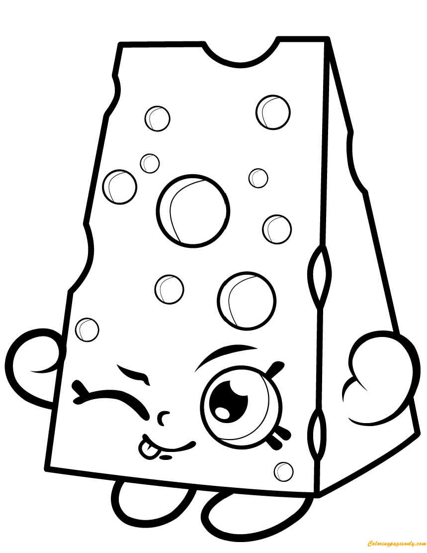 Chee Zee Shopkin Season 1 Coloring Pages