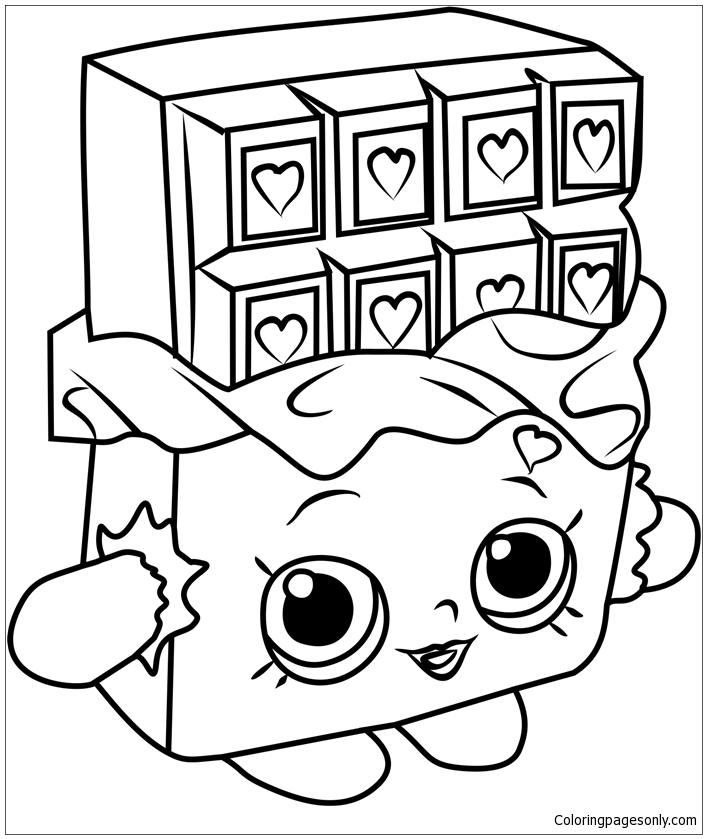 Cheeky Chocolate Shopkins Coloring Pages