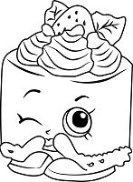 Cheese Louise Shopkins Coloring Page