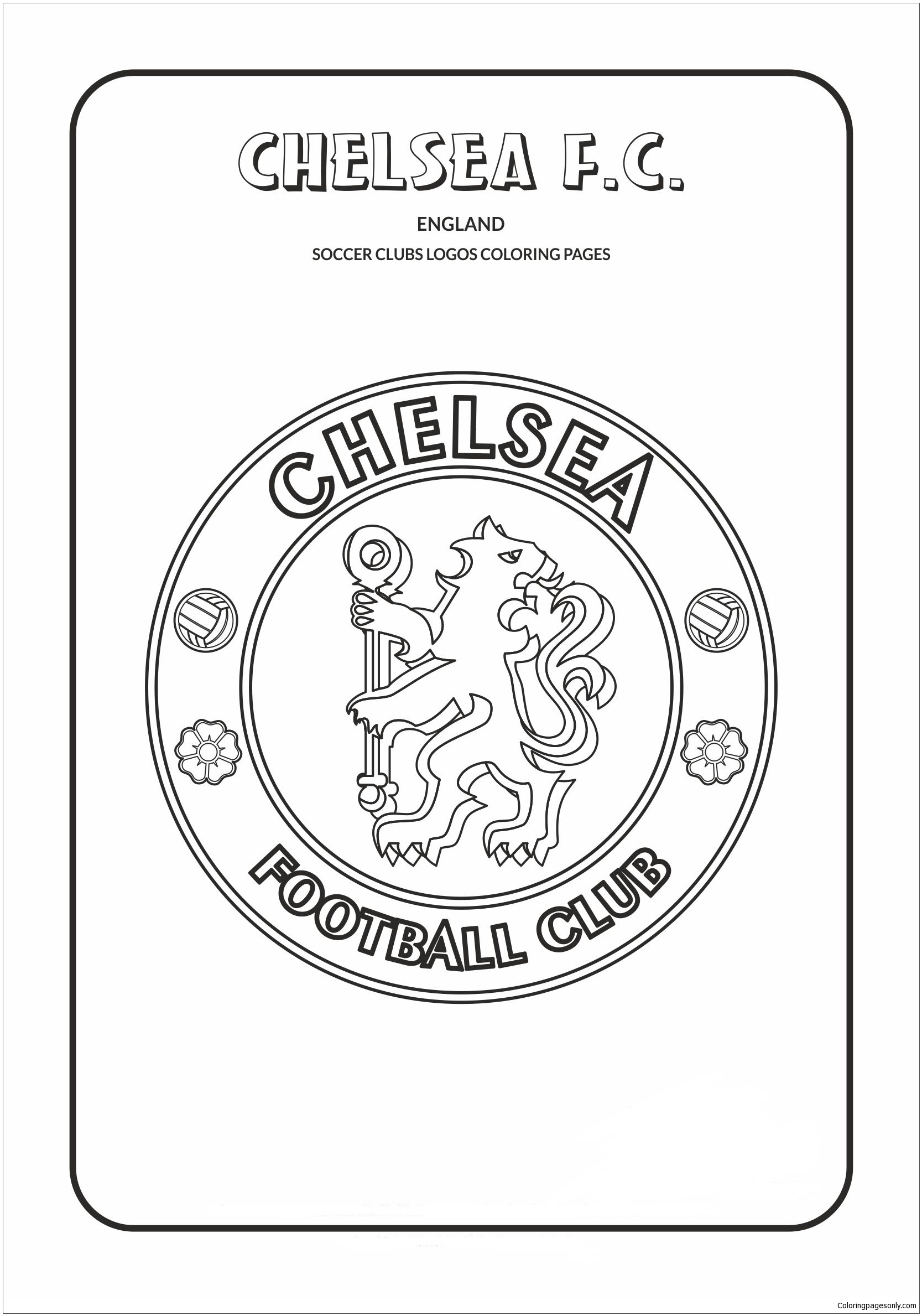 Download Chelsea F.C Coloring Pages - Soccer Clubs Logos Coloring ...