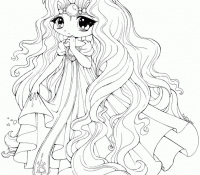 Chibi Anime Coloring Pages Printable Coloring Page