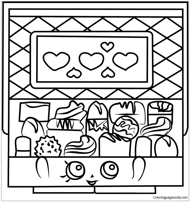 Chocky Box Shopkins Coloring Pages