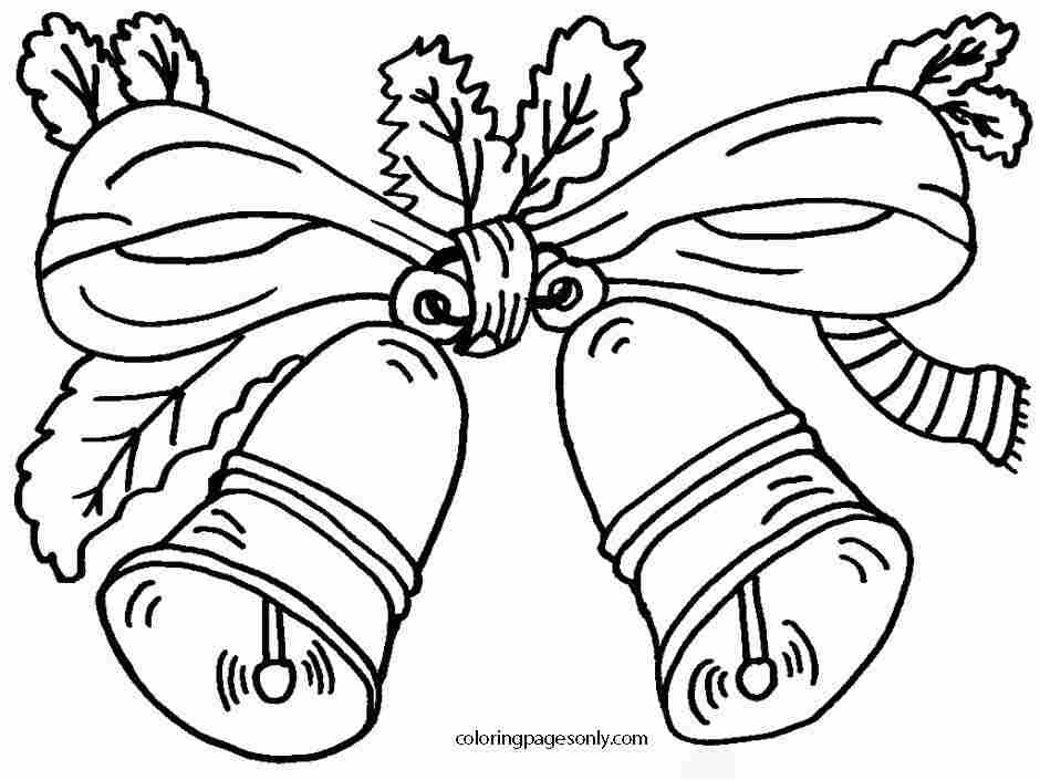 Christmas bells at north pole Coloring Pages