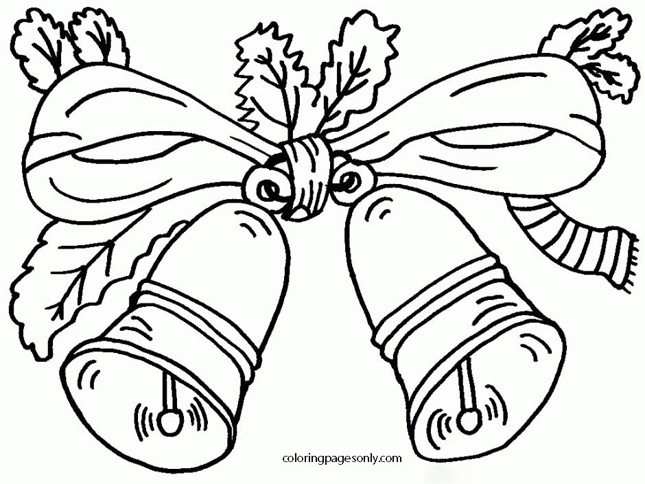 Christmas Bells At North Pole Coloring Pages
