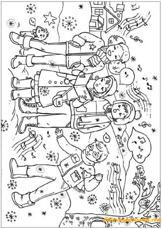 a christmas carol coloring pages