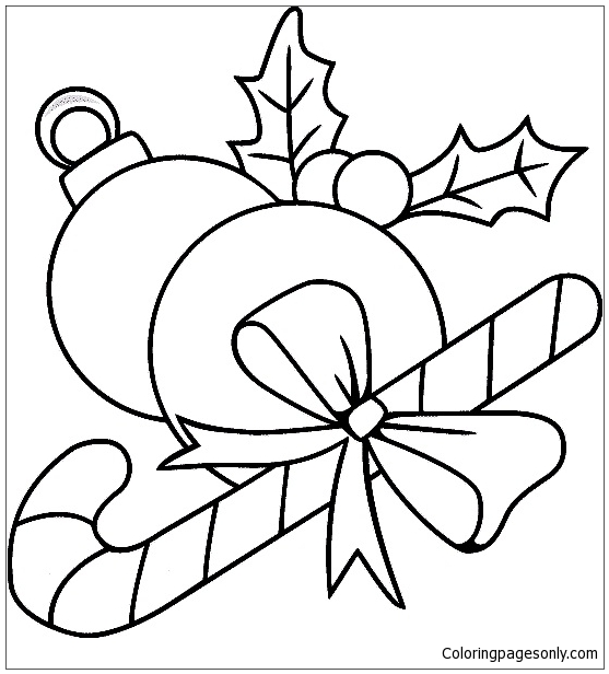 Christmas Ornaments Coloring Pages
