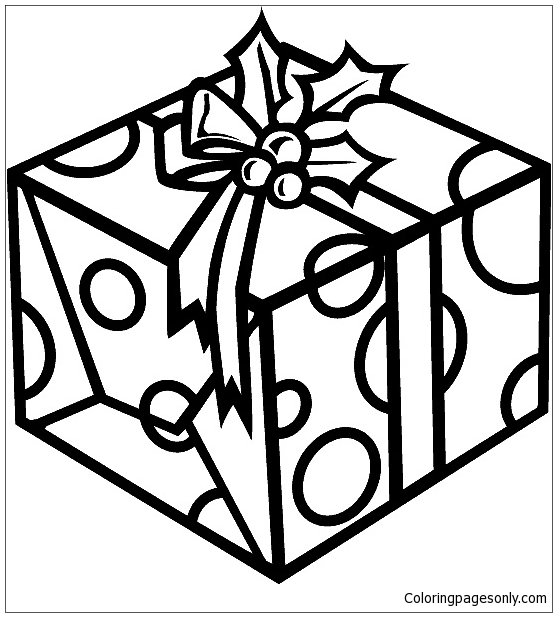 Christmas Present Coloring Pages - Holidays Coloring Pages - Free