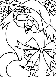 Christmas Santa with Gifts Coloring Pages
