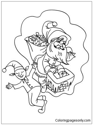Christmas Sprite Coloring Pages