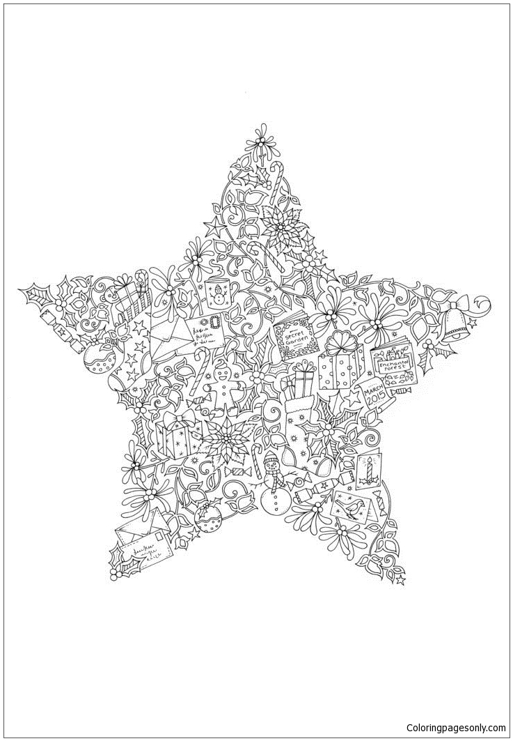 Christmas Star Coloring Page Free Coloring Pages Online
