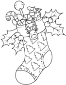 Christmas Stocking Coloring Pages