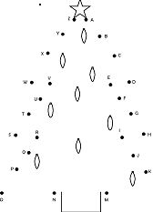 Árvore de Natal - Conecte os pontos para colorir