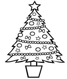 Christmas Tree 2 Coloring Pages