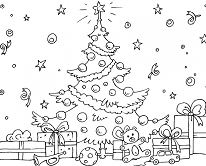 Christmas Tree 6 Coloring Pages
