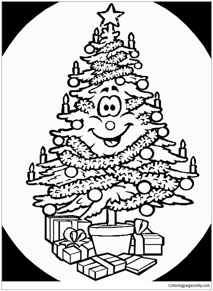 Christmas Tree 7 Coloring Pages