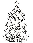 Christmas Tree And Presents 1 Coloring Pages