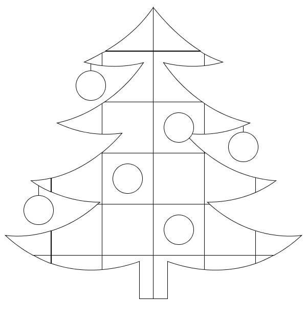 Christmas Tree Quilt Coloring Pages