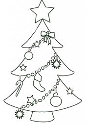 Christmas Tree With Ornaments Coloring Page