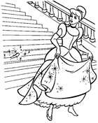 Cinderela Be Left Out Her Shoe from Cinderella Coloring Page