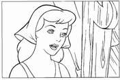 Cinderella Have A Pretty Face  from Cinderella Coloring Page