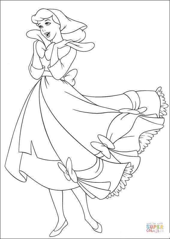 låg dart omfatte Cinderella Sings A Song from Cinderella Coloring Pages - Cartoons Coloring  Pages - Coloring Pages For Kids And Adults