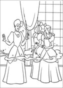 Cinderella’s Stepmother Changes Her House from Cinderella Coloring Page
